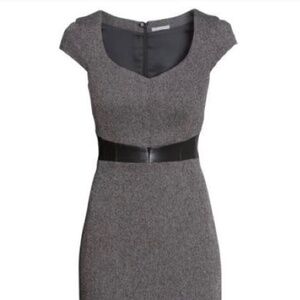 H&M Women's Dress Size 6 with Leather Accent Waist